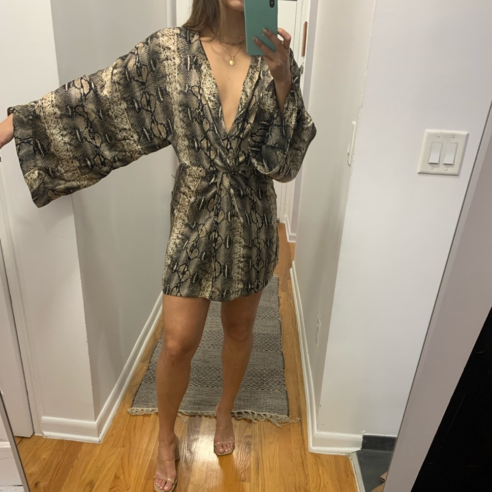 Snake print dress